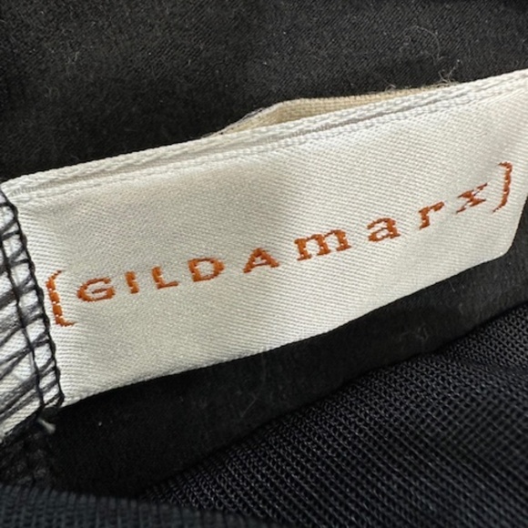 WOMEN'S GILDA MARX (FOR LILY OF FRANCE) BLACK LEGGINGS, SIZE: M,  MADE IN ISRAEL - Picture 3 of 5